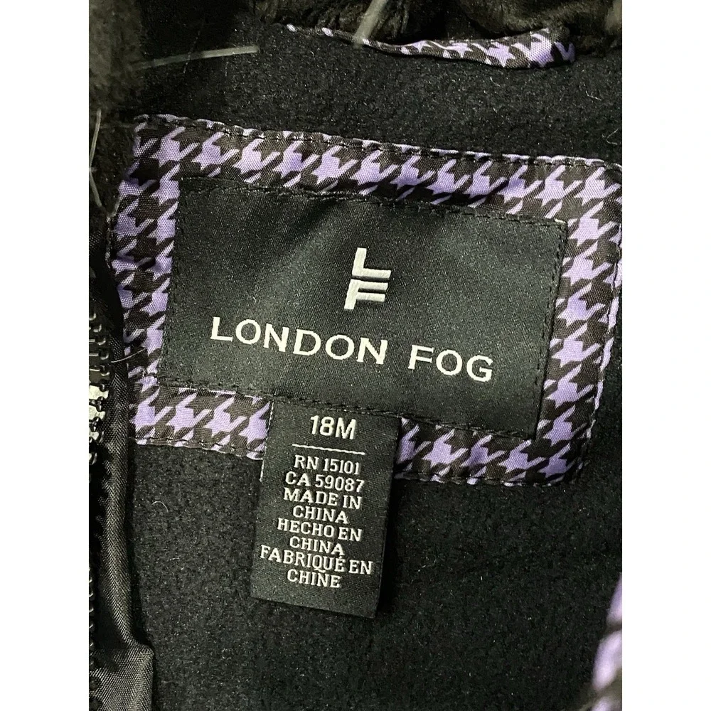 London Fog - Baby Puffer‎ Jacket & Hat Set (18M) - Faux Fur Hood